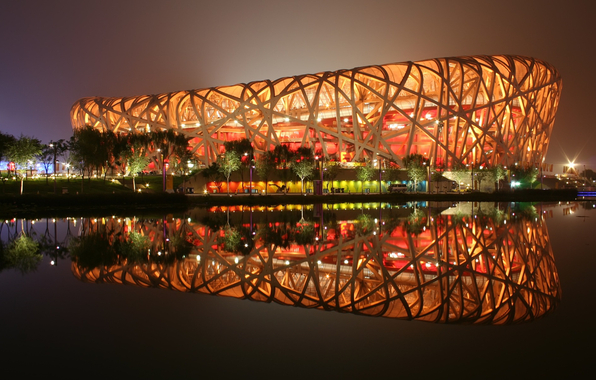птичье гнездо национальный стадион Пекин
